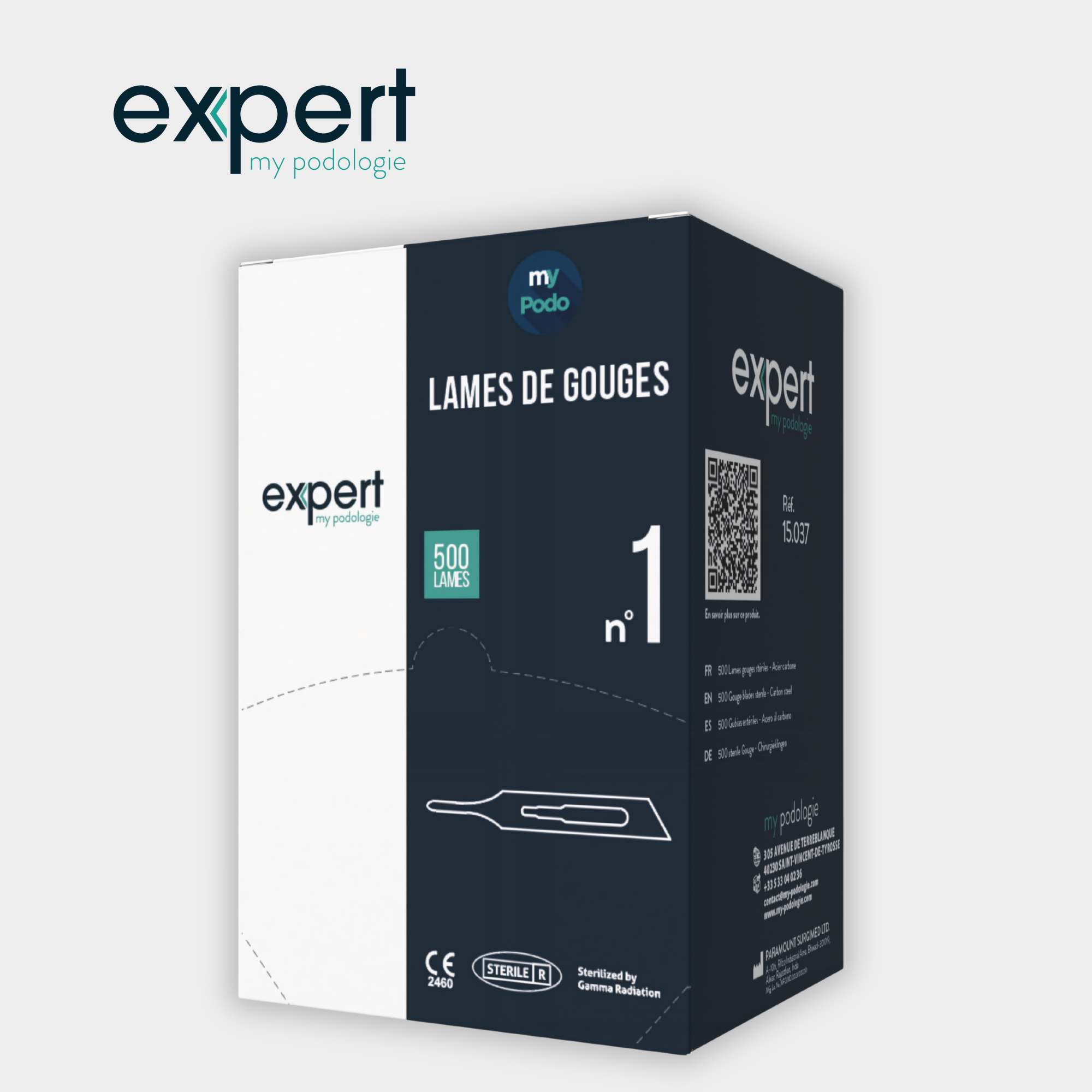Box of 500 gouge blades N°1 - Expert by My Podologie
