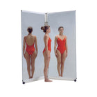 Double articulated mirror for posture analysis