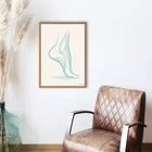 Decorative poster - Unrolling the foot in motion
