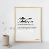 Decorative poster for a podiatrist's office