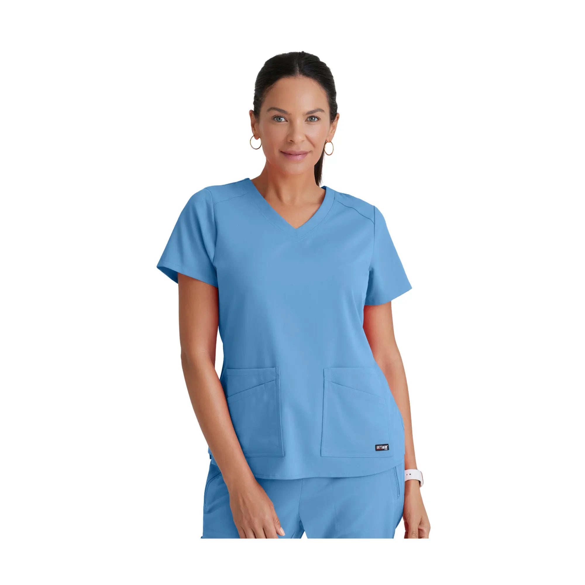 Aura - Tunique col V - Femme - Grey’s Anatomy Stretch Grey’s Anatomy  Bleu Ciel / XL