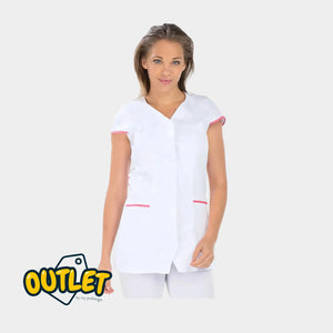 Blouse femme - Taille S - My Blouse // Fin de série My Podologie  Ophélie - sergé blanc/fuschia/iris