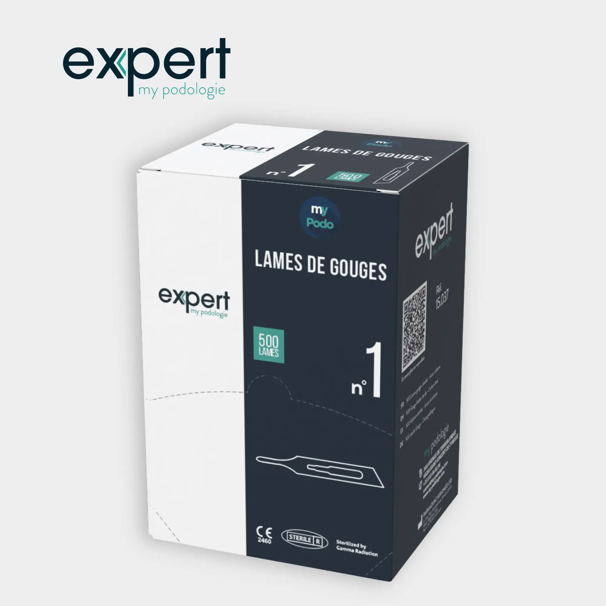 Boîte de 500 lames de gouges N°1 - Expert by My Podologie Expert 