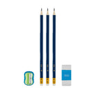 Pencils with eraser and sharpener - Set of 5 pieces