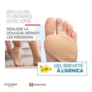 Douleurs plantaires et durillons - Protection gel Arnica - Poderm Professional 