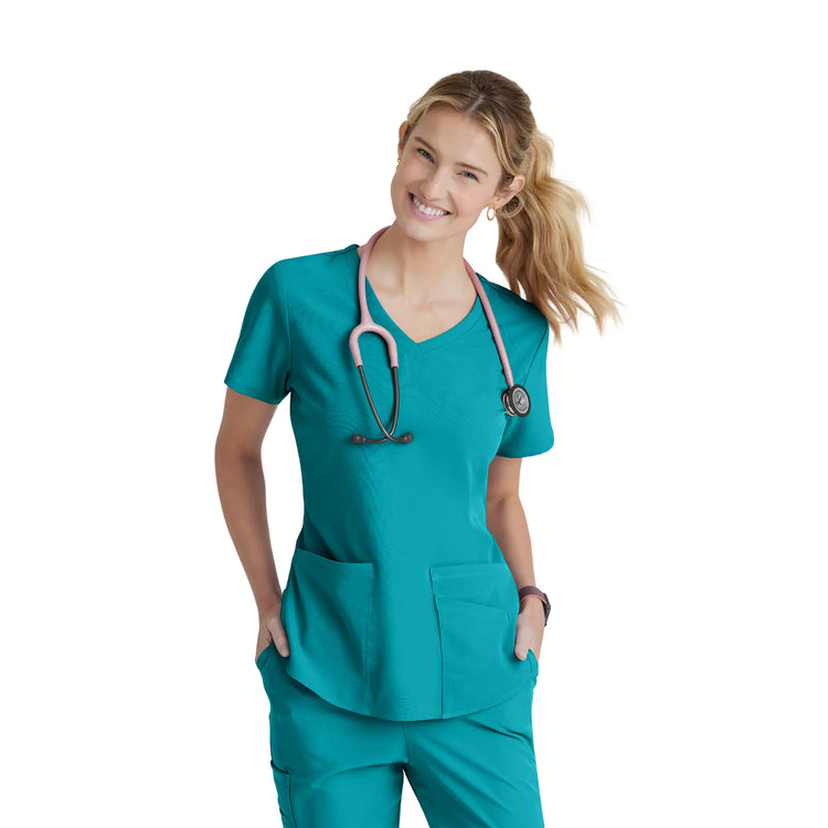 Elva - Tunique col V - Femme - Skechers SKECHERS  Bleu Caraïbes / XL