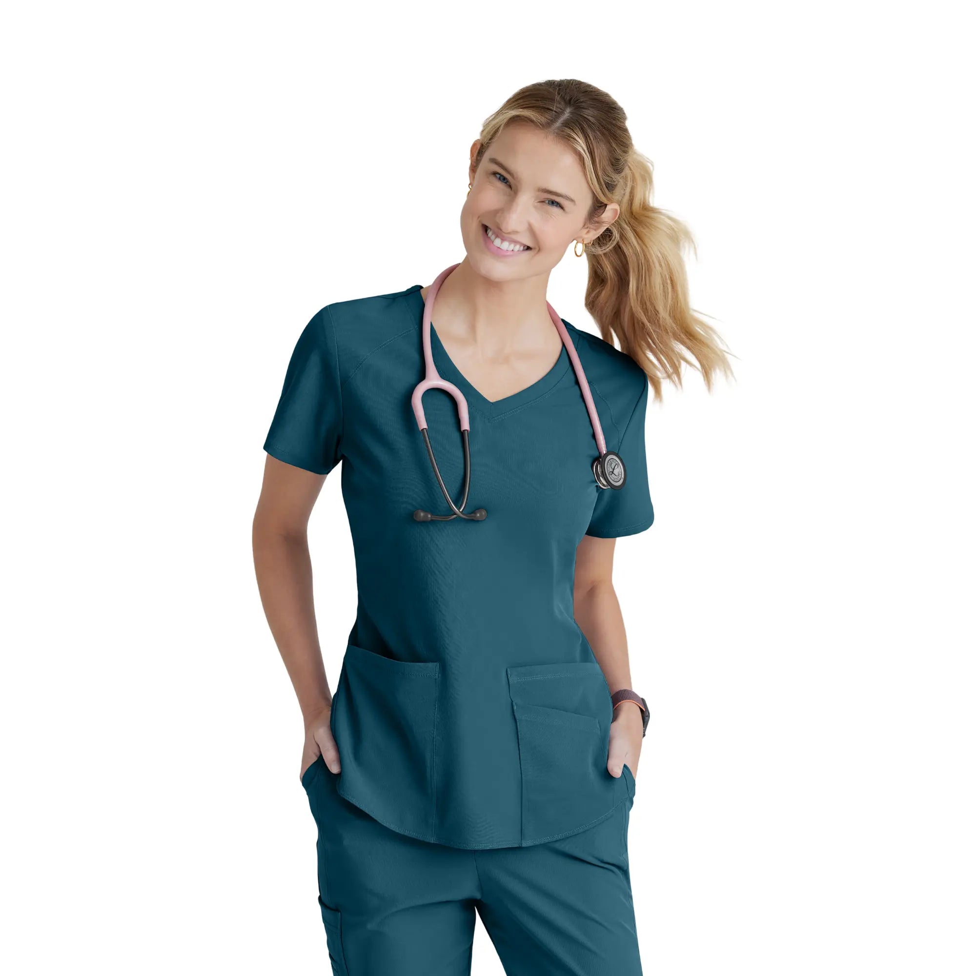 Elva - Tunique col V - Femme - Skechers SKECHERS  Bleu Bahamas / XL