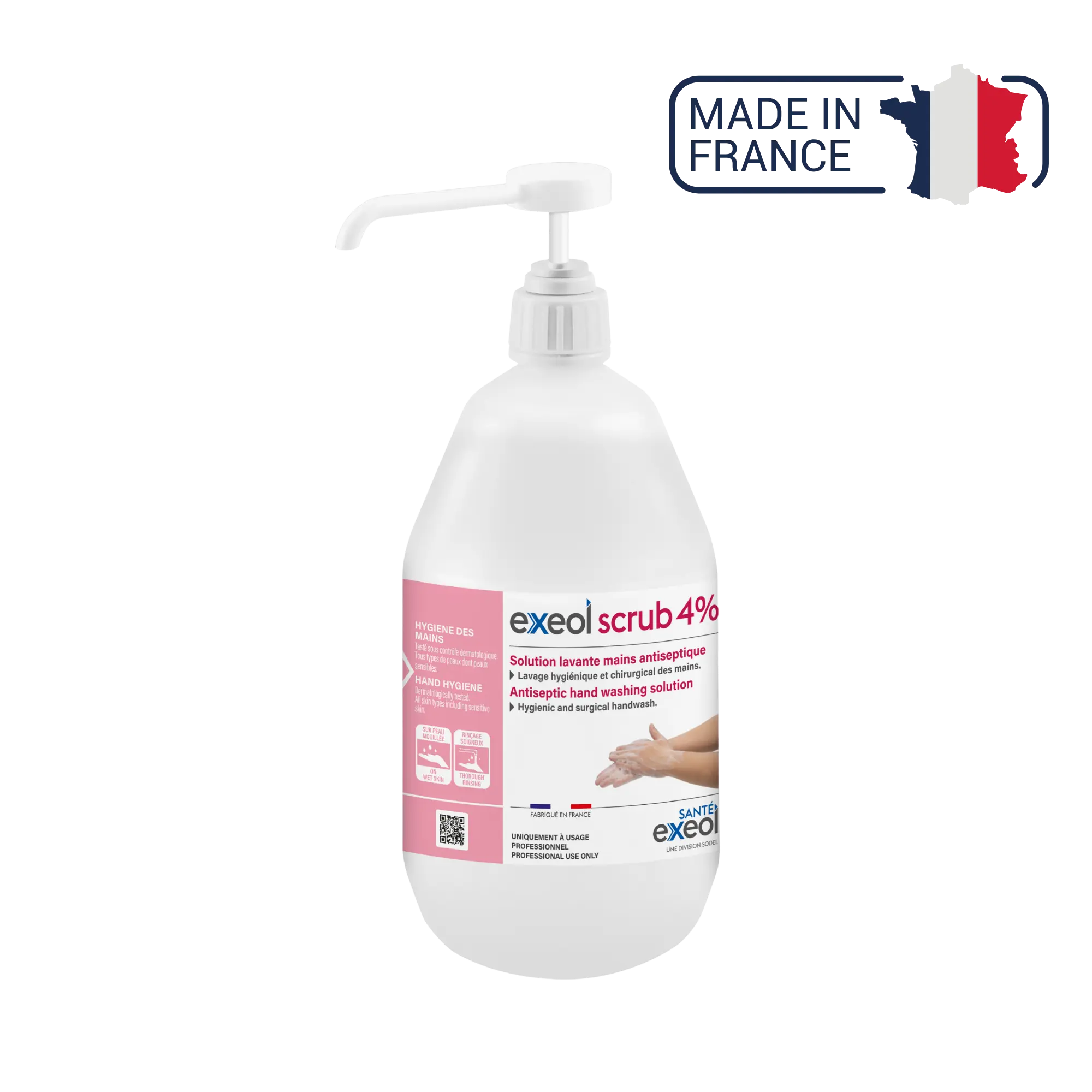 Exeol scrub 4% antiseptic soap - Sodel Exeol 