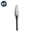 Ceramic burr - Coarse cross teeth - Ovoid shape - 6mm