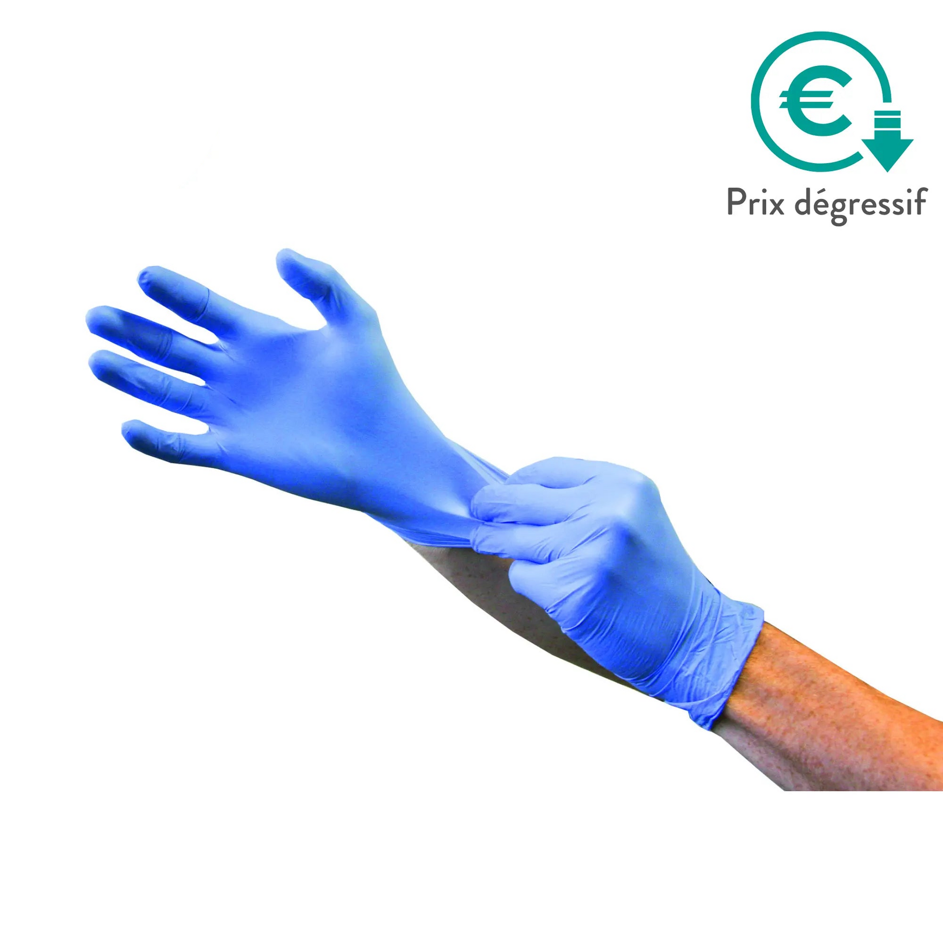 Gants d'examen - Nitrile - Sans poudre - Ambidextres - Boite de 100 - My Podologie - My Podologie