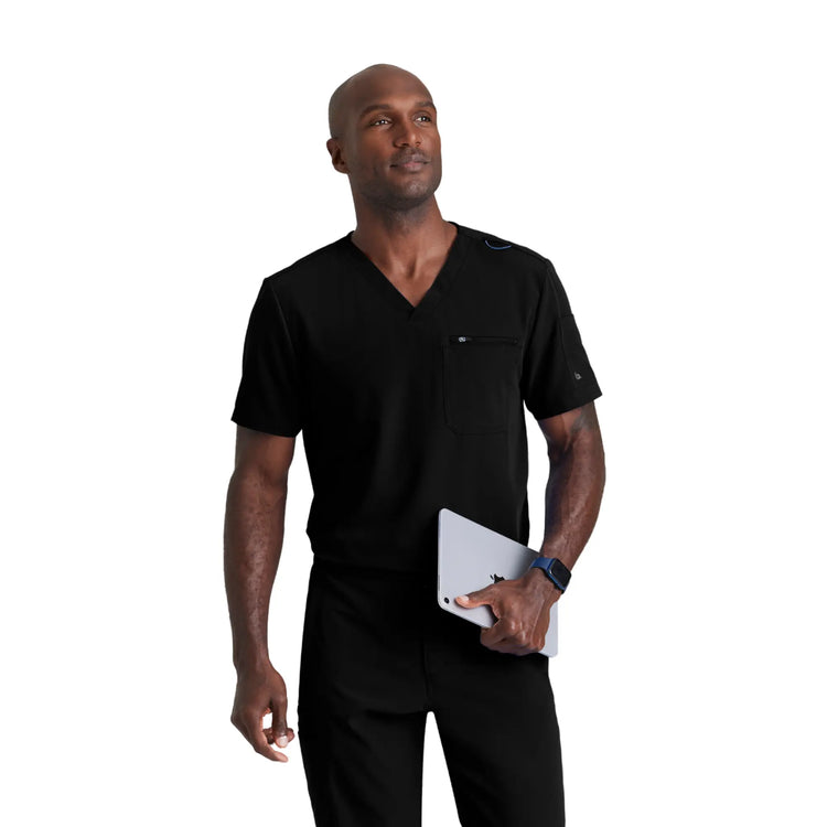 Genève - Tunique Col V - Homme - Barco Unify BARCO  Noir / XL