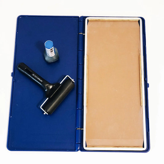 Impression taking kit - 1 podograph + 1 blue ink + 1 ink roller + 50 My Podologie examination sheets 