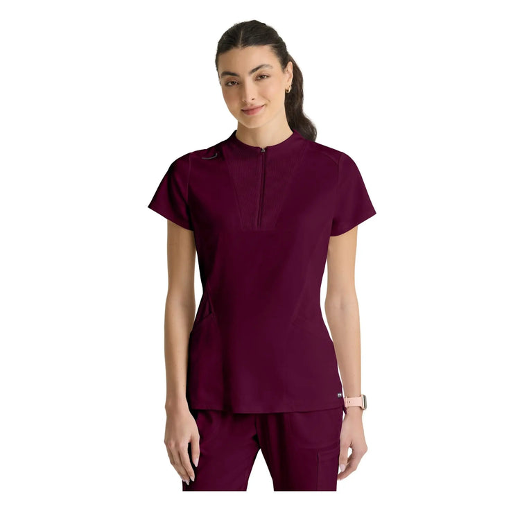 Kristi - High neck zipped tunic - Women - Grey’s Anatomy Stretch Grey’s Anatomy 