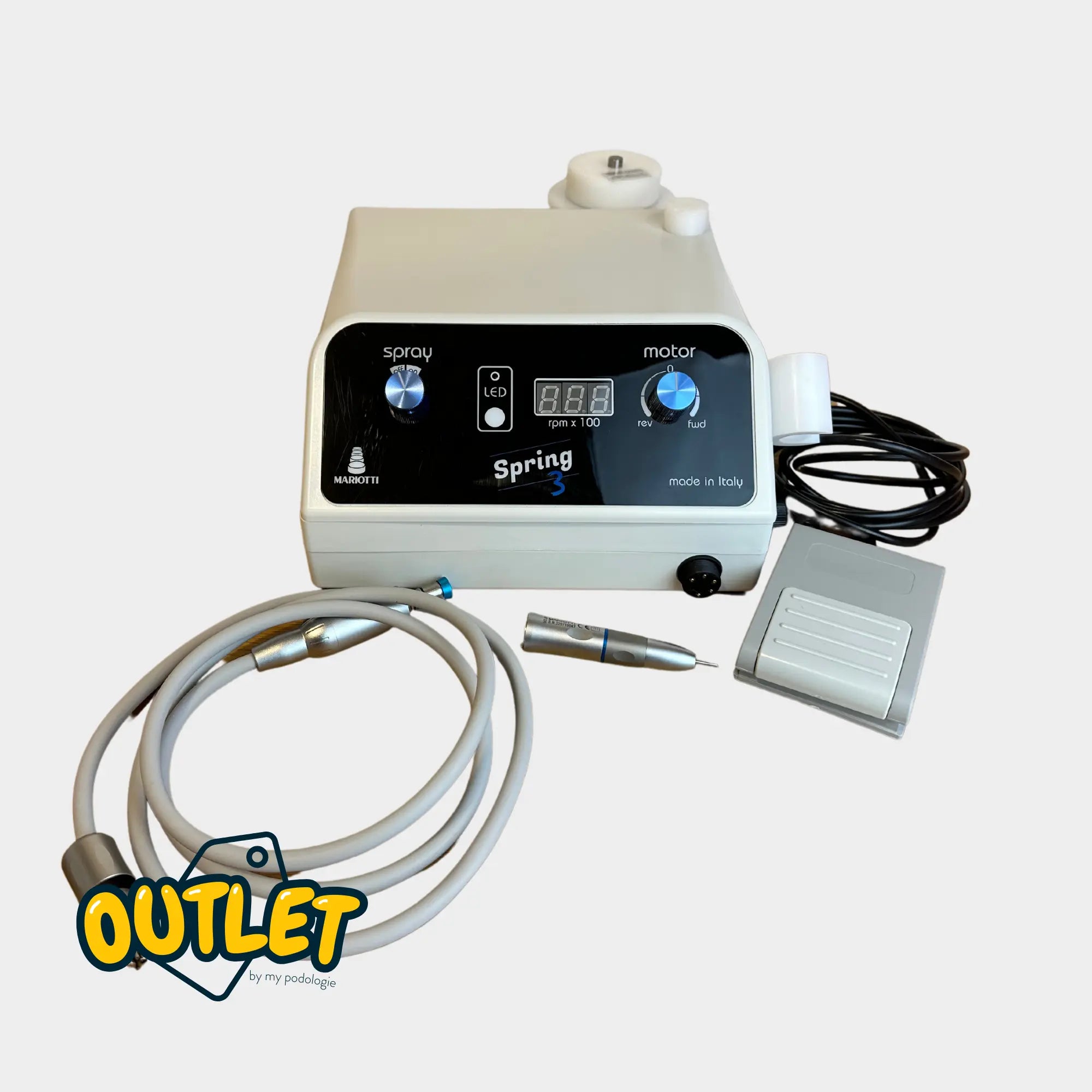 Micromoteur à Spray Spring3E + Pièce à main (MD.SO) - Expert by My Podologie // Reconditionné Expert 