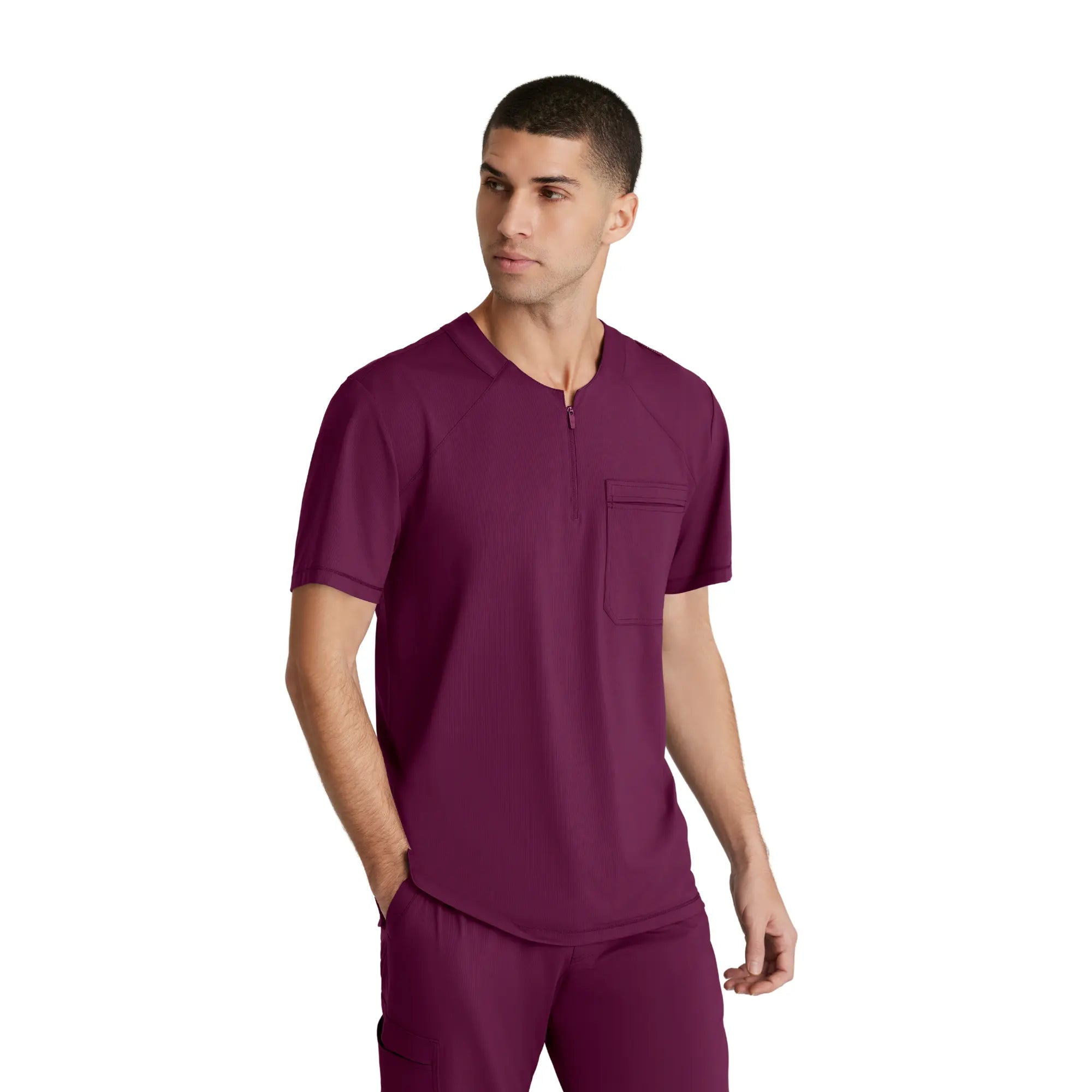 Néo - Tunique col rond à fermeture éclair - Homme - Skechers Slip-ins SKECHERS SLIP-INS KNITS  Bordeaux / XL