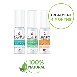 Pack Traitement Sérum Purifiant + Apaisant - 2 x 8ml - Poderm Professional - My Podologie