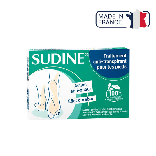 Antiperspirant treatment powder for feet - Sudine Laboratoire Sorifa 
