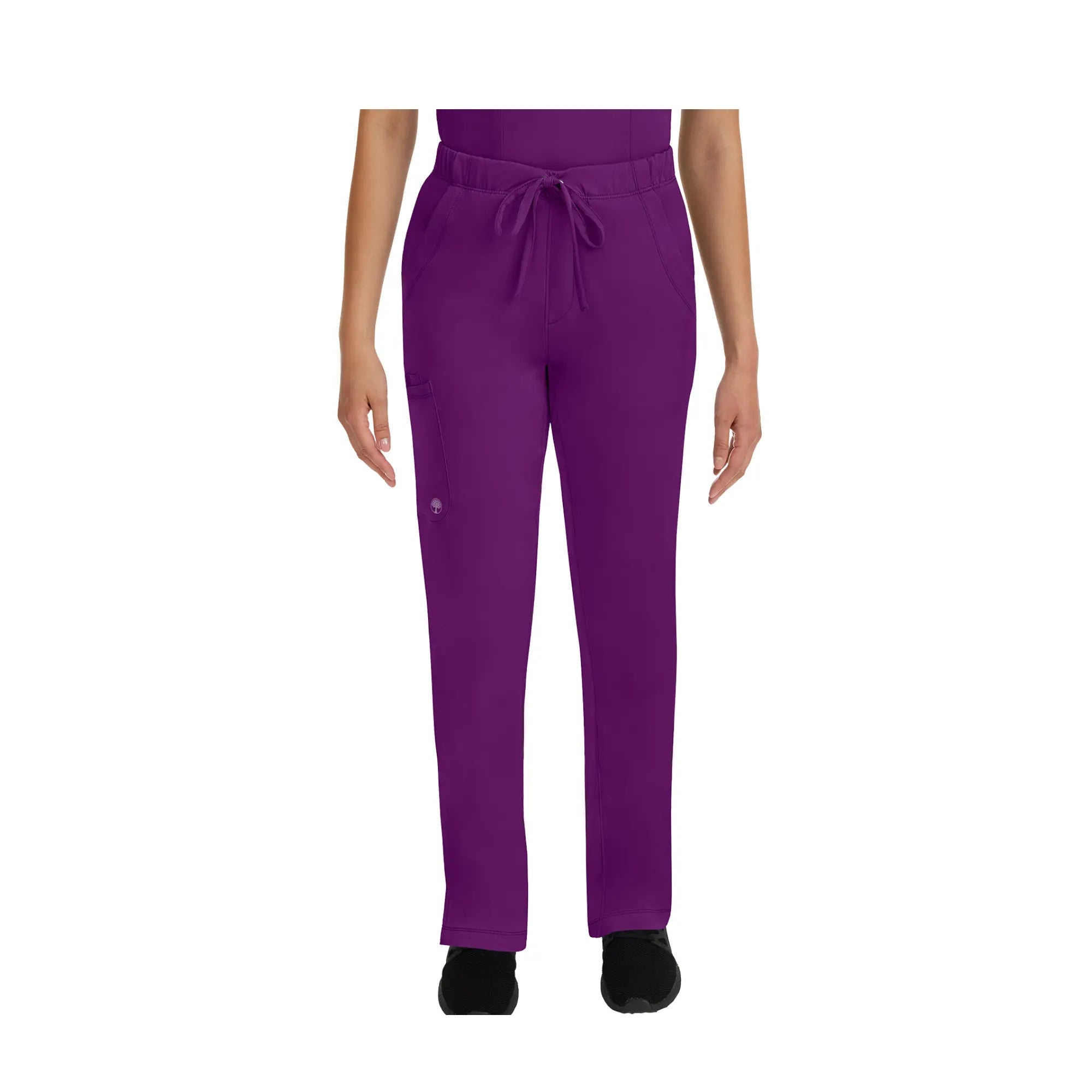 Rebecca - Pantalon évasé avec cordon de serrage - Femme - Healing Hands - Couleur 1 Healing Hands  Aubergine / 3XL