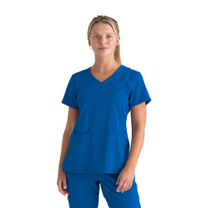 Serena - Tunique col V - Femme - Grey’s Anatomy Stretch Grey’s Anatomy  Bleu Roi / XL