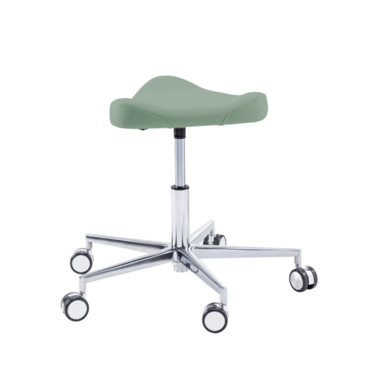 Siège praticien - TRIANGLE - Ruck - Ressort à Gaz Long Ruck  Sauge-Sans-dossier-Sans-matière