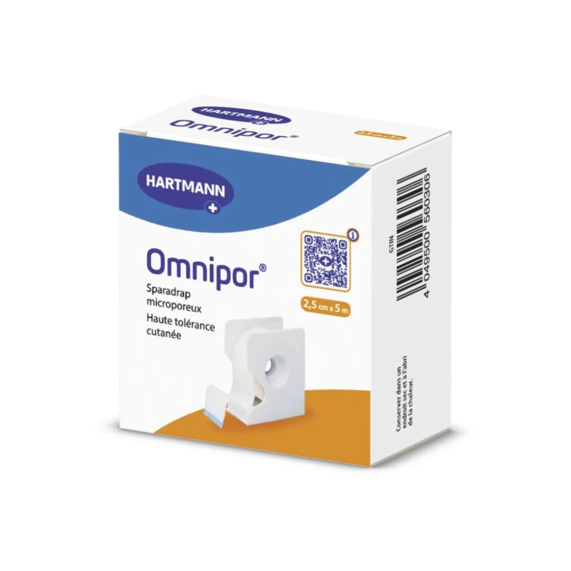 Sparadrap OMNIPOR 2,5cm x 5m Hartmann 