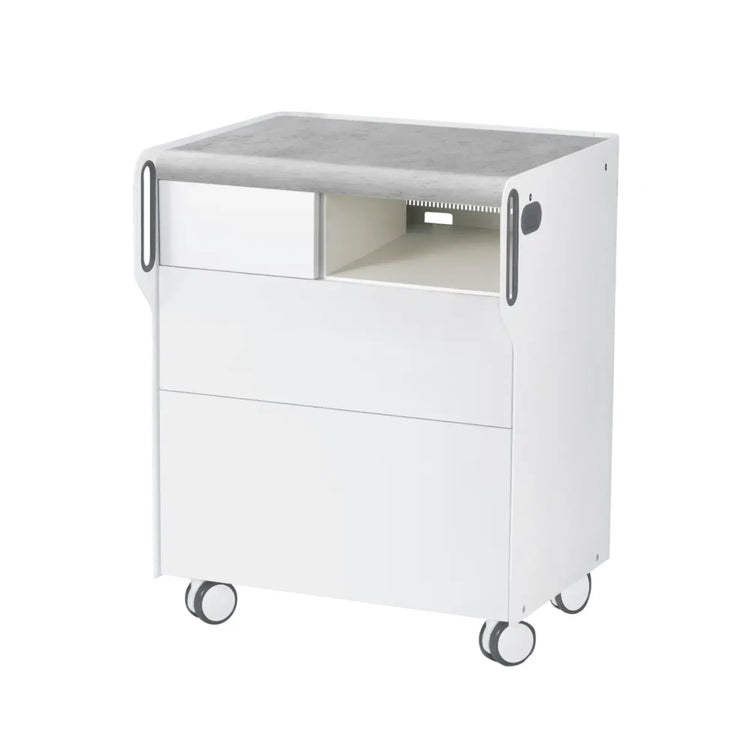 Unité de Podologie "Room Move"- Taille M - Ruck Ruck  Béton-2-compartiment-micromoteur-à-droite-Non