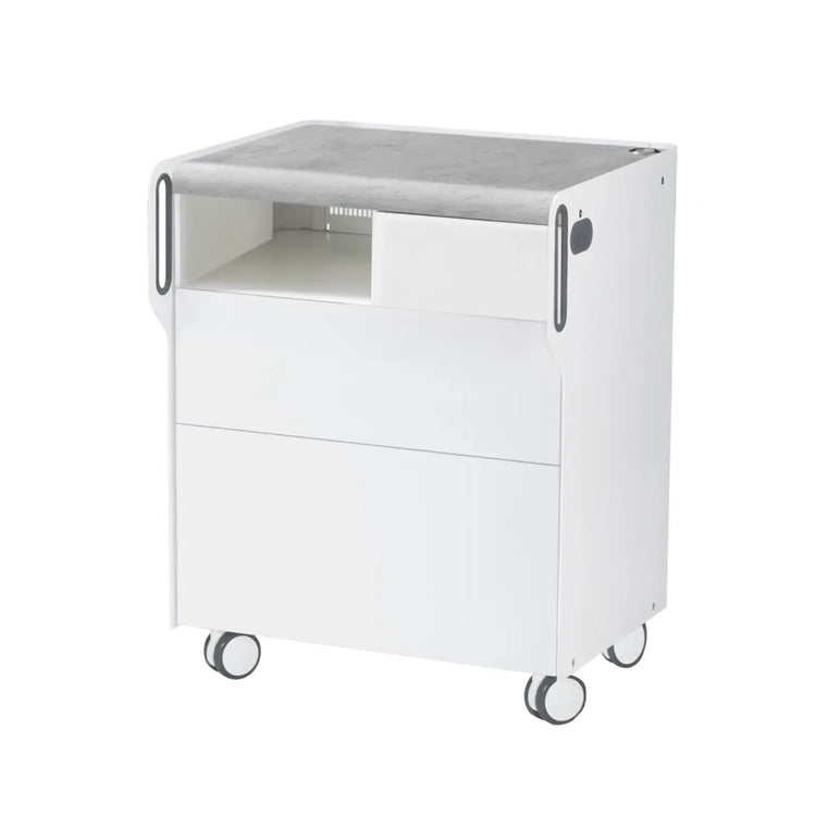 Unité de Podologie "Room Move"- Taille M - Ruck Ruck  Béton-2-compartiment-micromoteur-à-gauche-Cercle-X