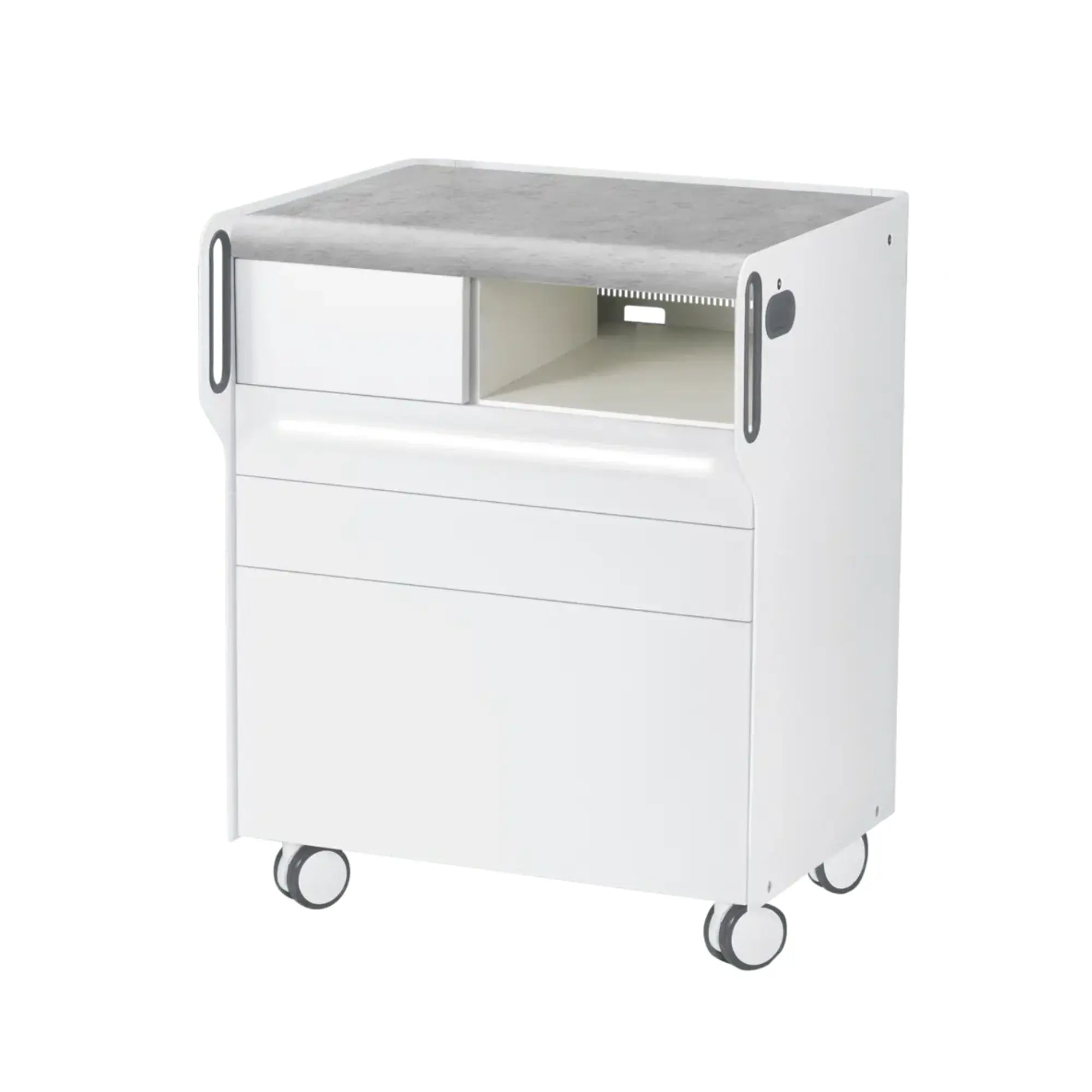 Unité de Podologie "Room Move"- Taille M - Ruck Ruck  Béton-3-avec-LED-compartiment-micromoteur-à-droite