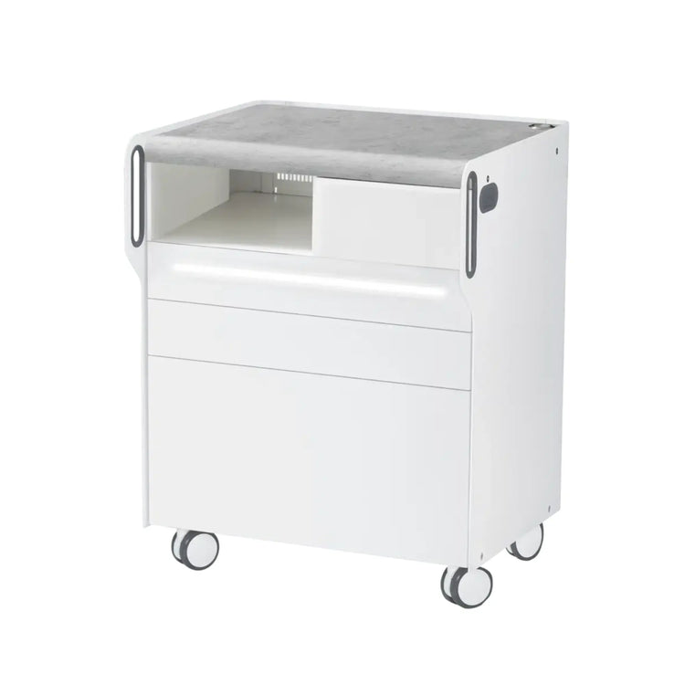 Unité de Podologie "Room Move"- Taille M - Ruck Ruck  Béton-3-avec-LED-compartiment-micromoteur-à-gauche